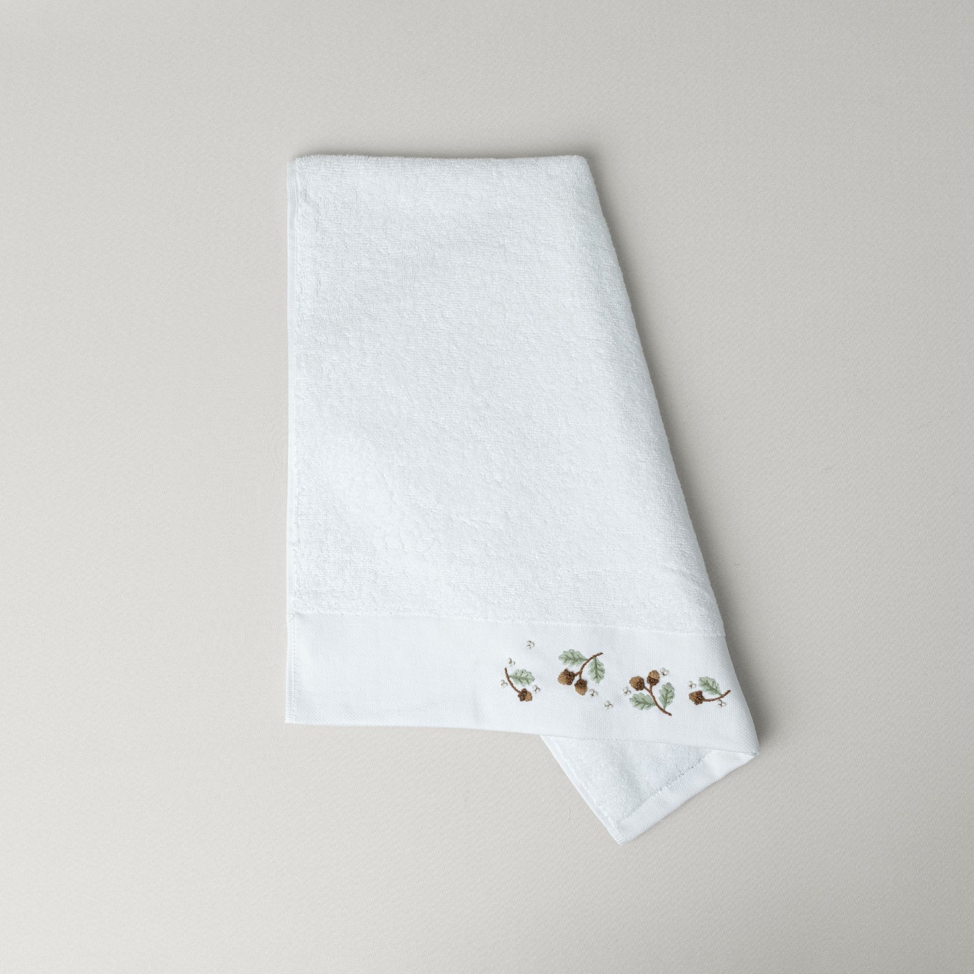 resm Linens Chestnut Pamuk 50x85 Cm Yüz Havlusu Beyaz