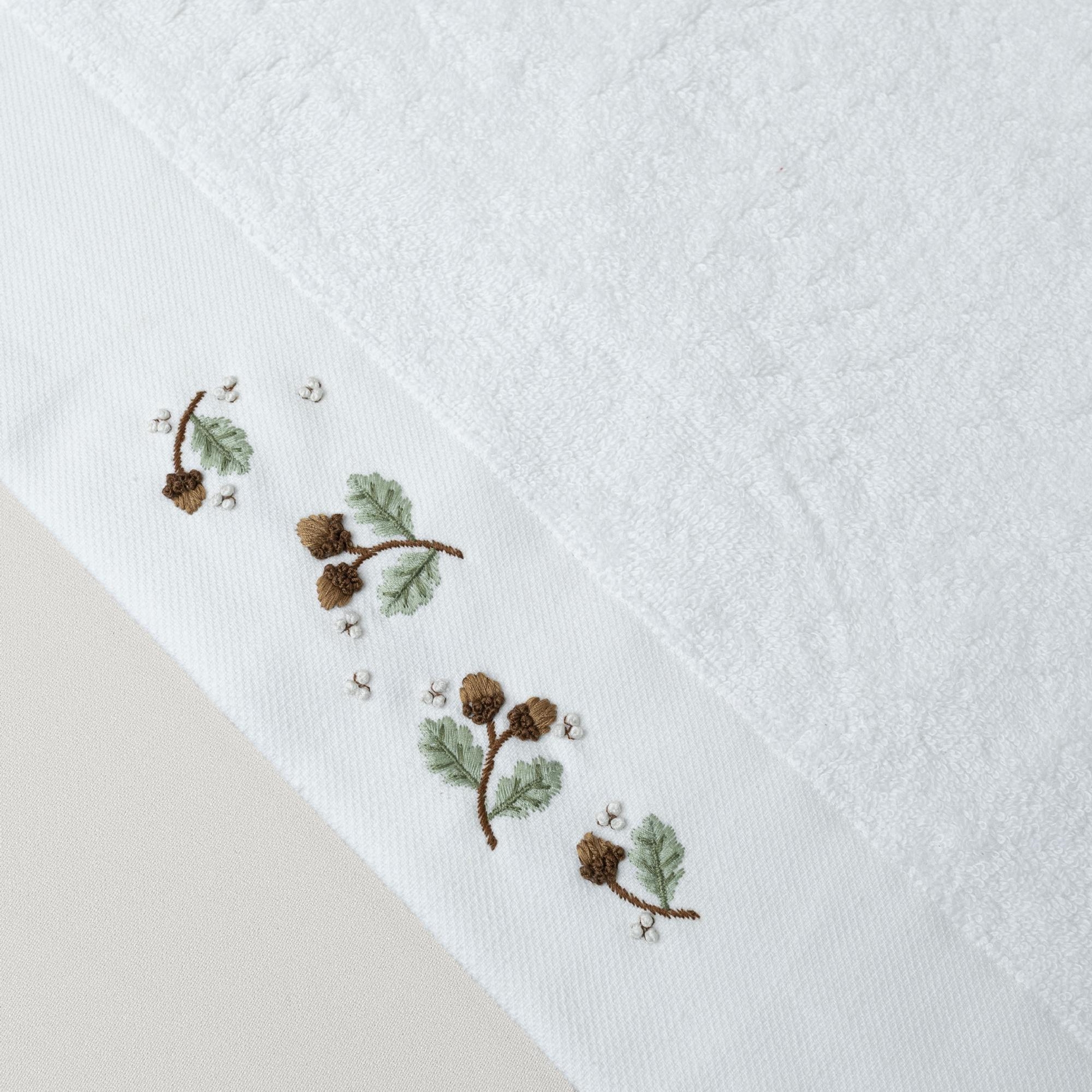 resm Linens Chestnut Pamuk 50x85 Cm Yüz Havlusu Beyaz