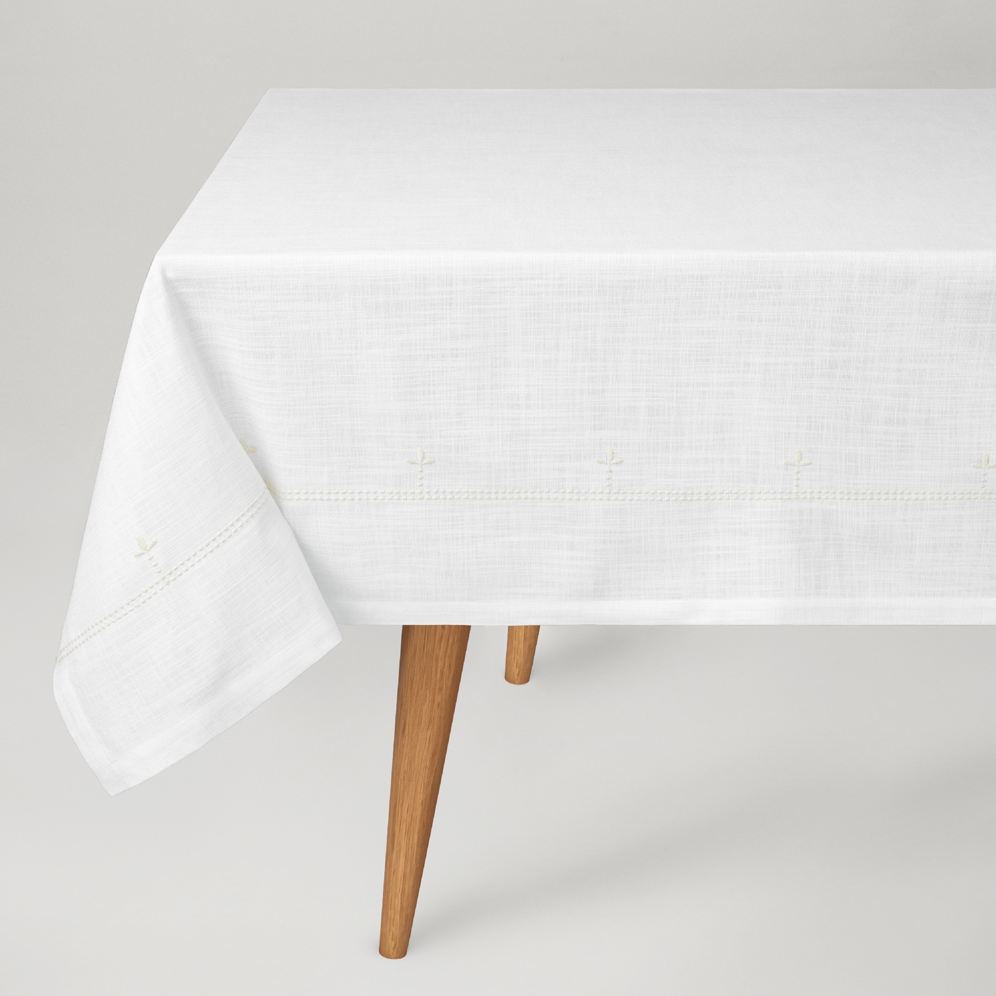 resm Linens Dove 150x250 cm Masa Örtüsü Kırık Beyaz