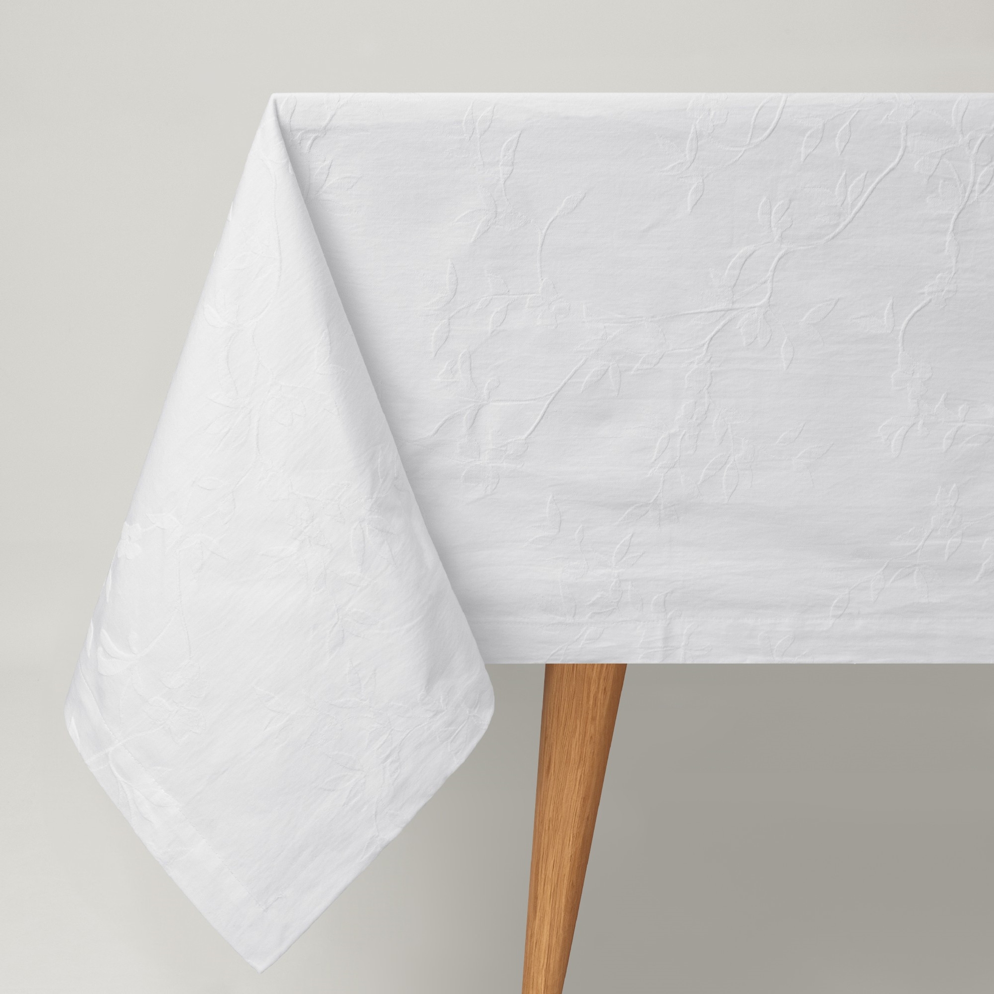 resm Linens Lemerdy 150x300 cm Masa Örtüsü Beyaz