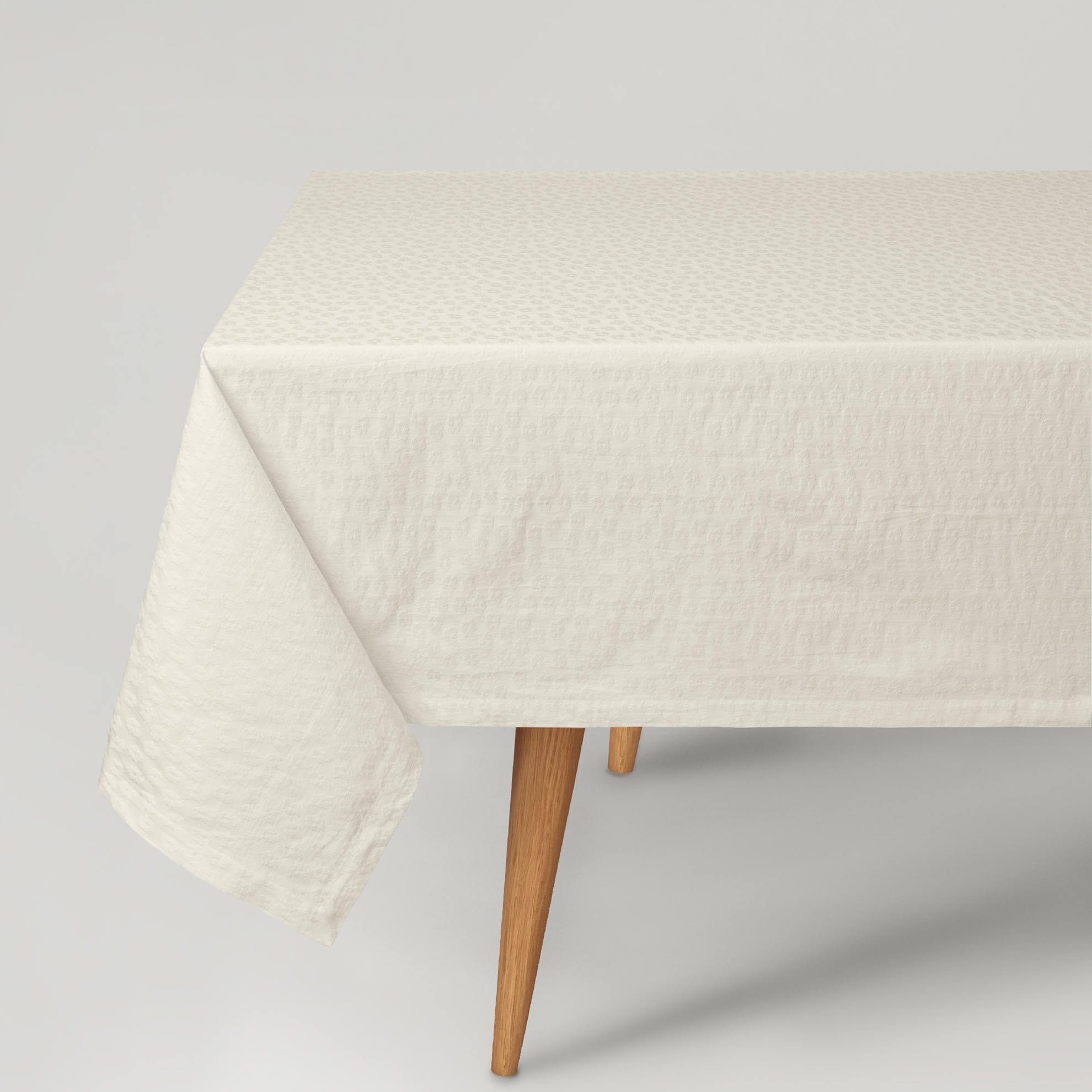 resm Linens Motion 150x300 cm Masa Örtüsü Ekru