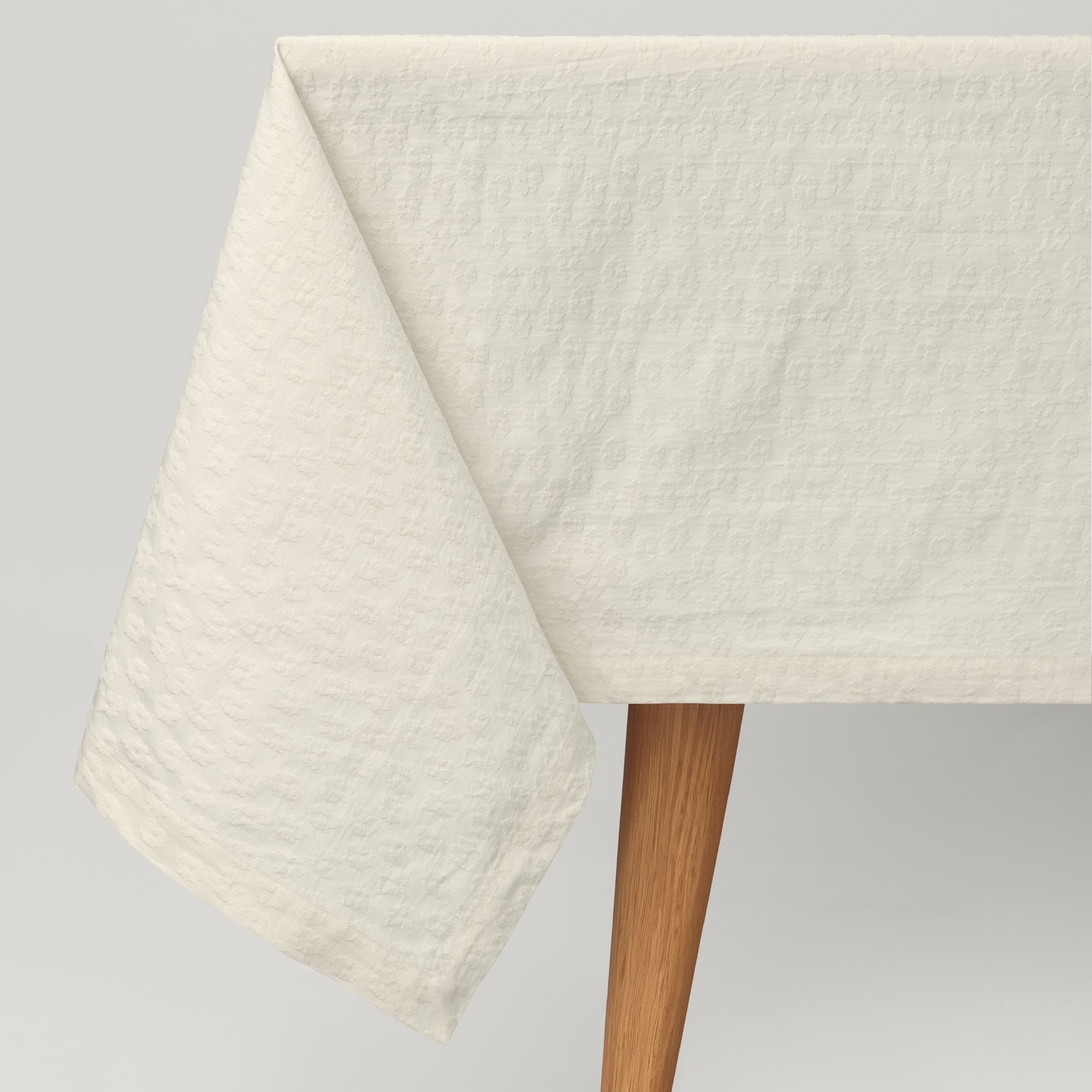 resm Linens Motion 150x300 cm Masa Örtüsü Ekru