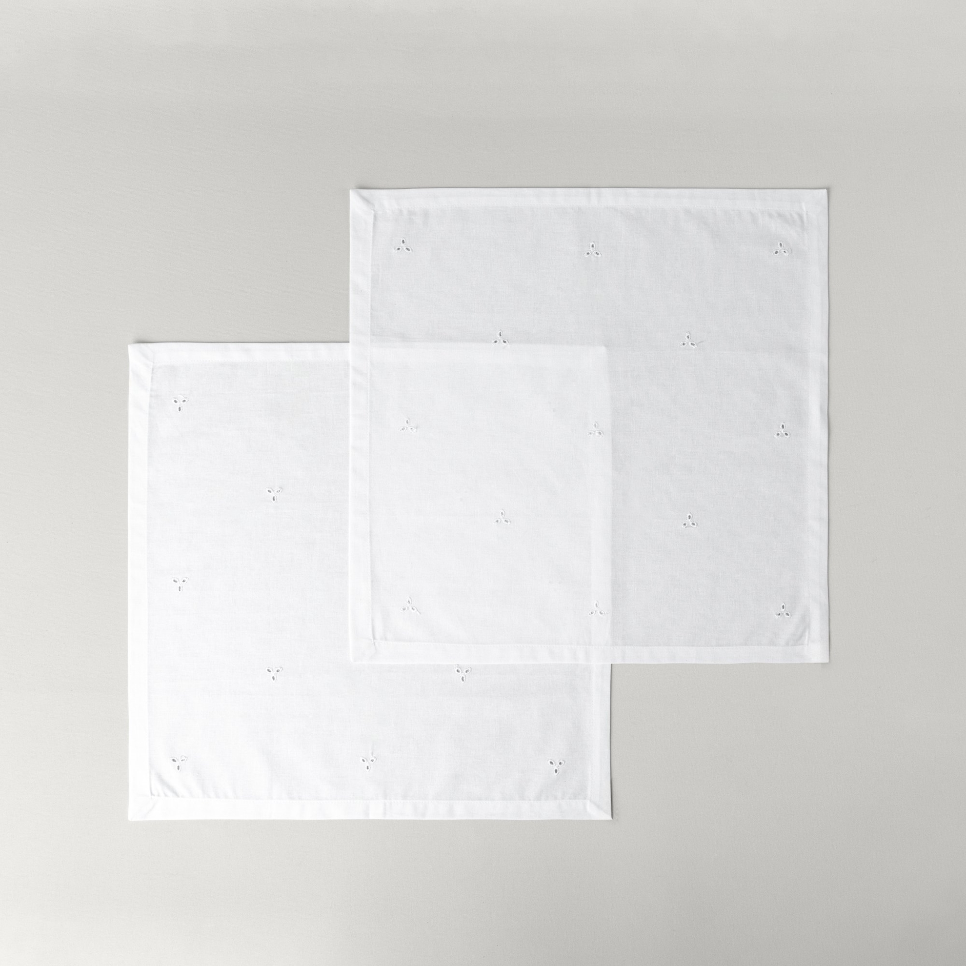 resm Linens Begonia 45x45 cm 2'li Peçete Optik Beyaz
