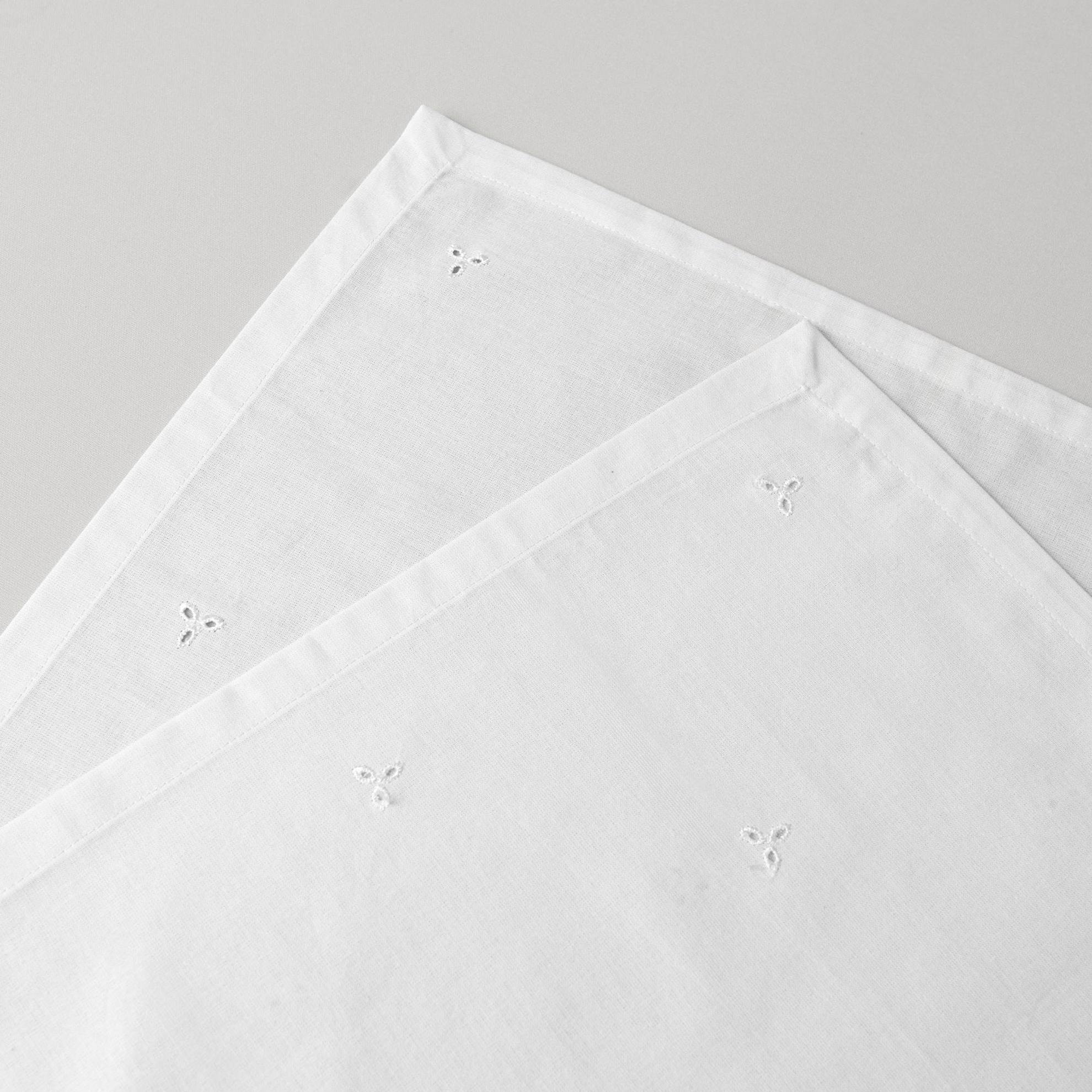 resm Linens Begonia 45x45 cm 2'li Peçete Optik Beyaz