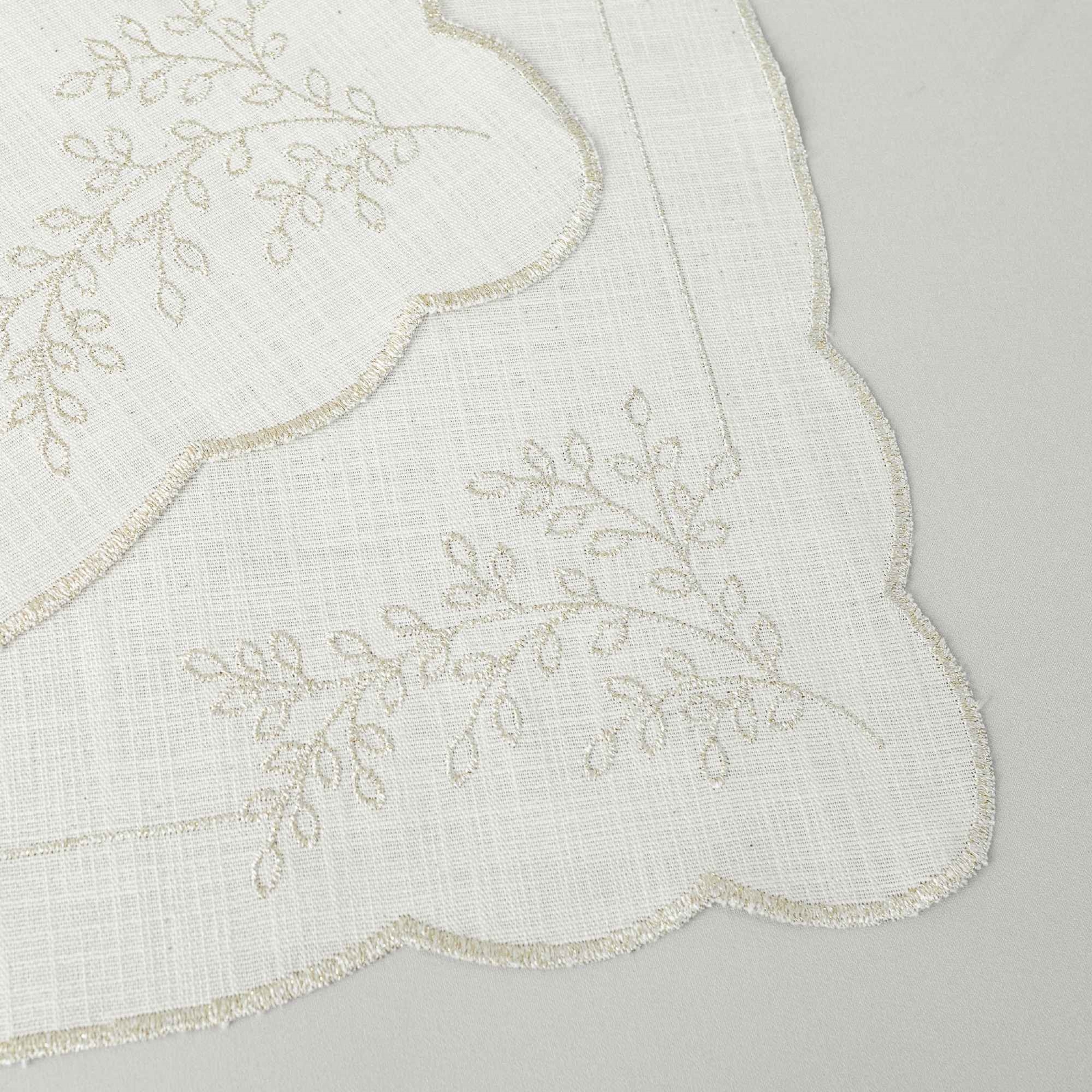 resm Linens Magnolia 45x45 cm 2'li Peçete Naturel Gold