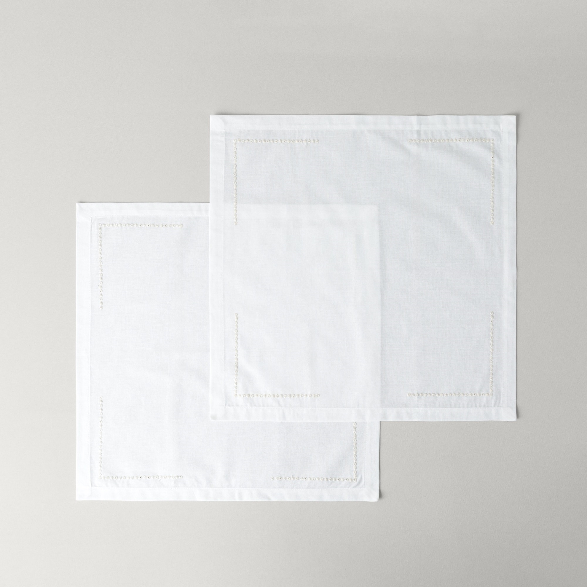 resm Linens Patrick 45x45 cm 2'li Peçete Kırık Beyaz