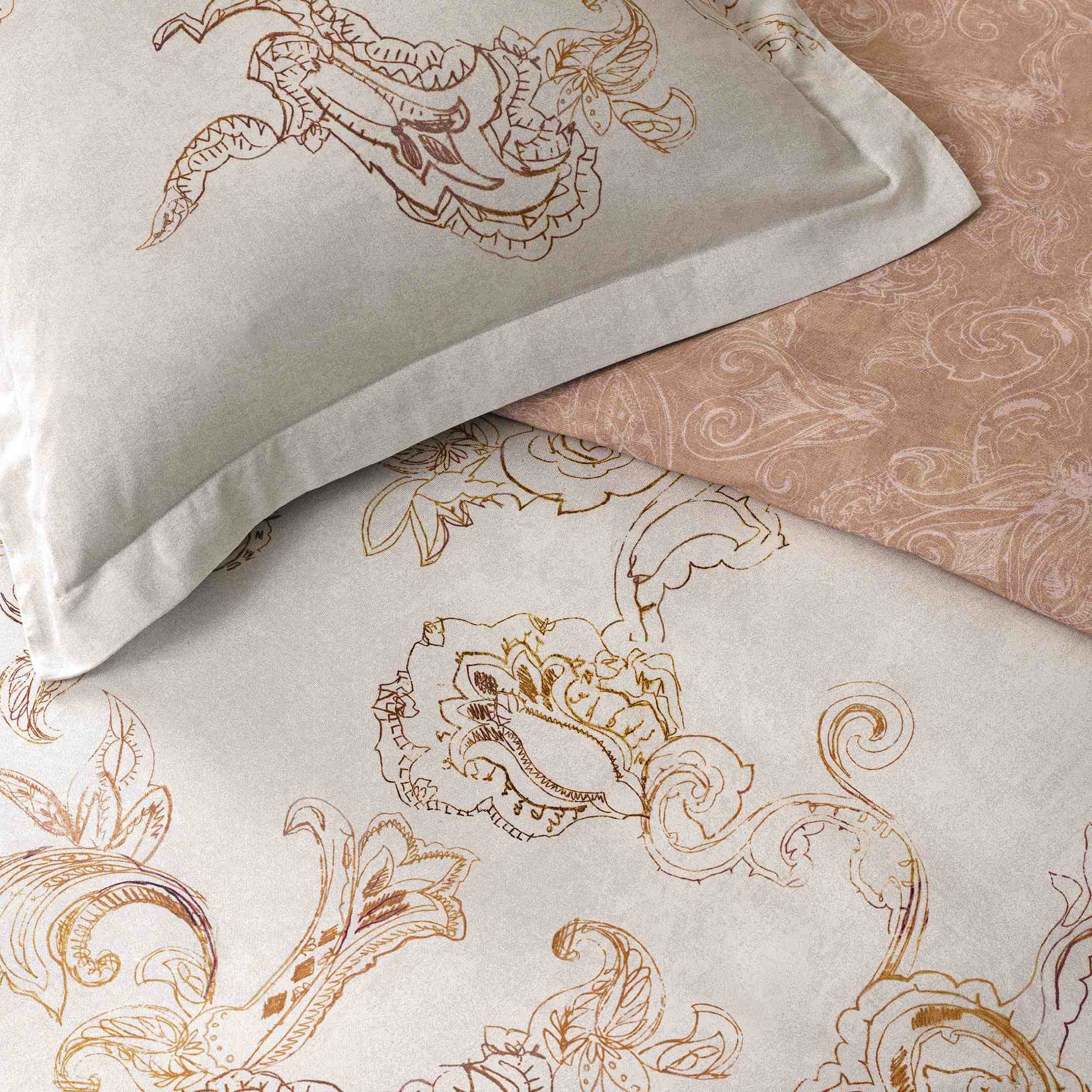 resm Linens Etienne Pamuk Saten Tek Kişilik Nevresim Takımı Gri