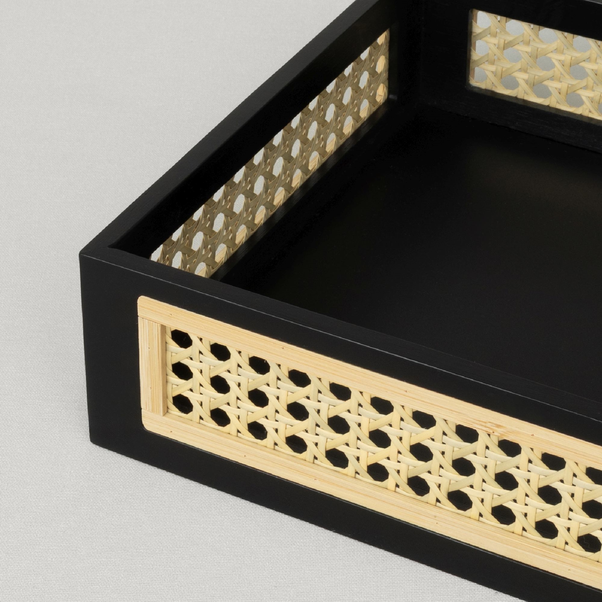 resm Linens Luther 24X24X10 cm Peçete Kutusu Siyah