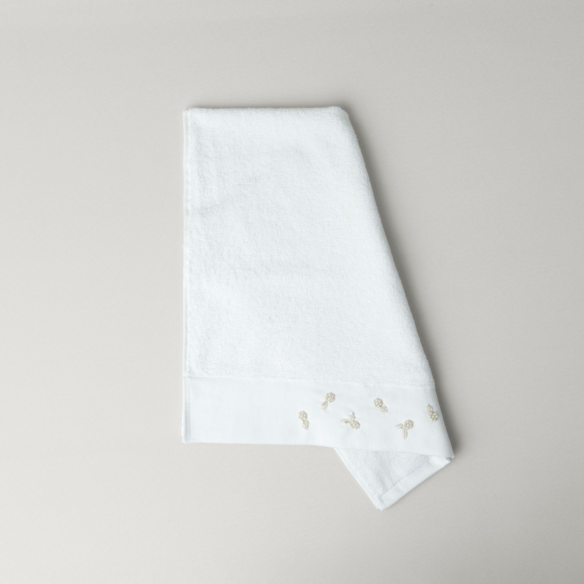 resm Linens Silvia Pamuk 50x85 Cm Yüz Havlusu Beyaz