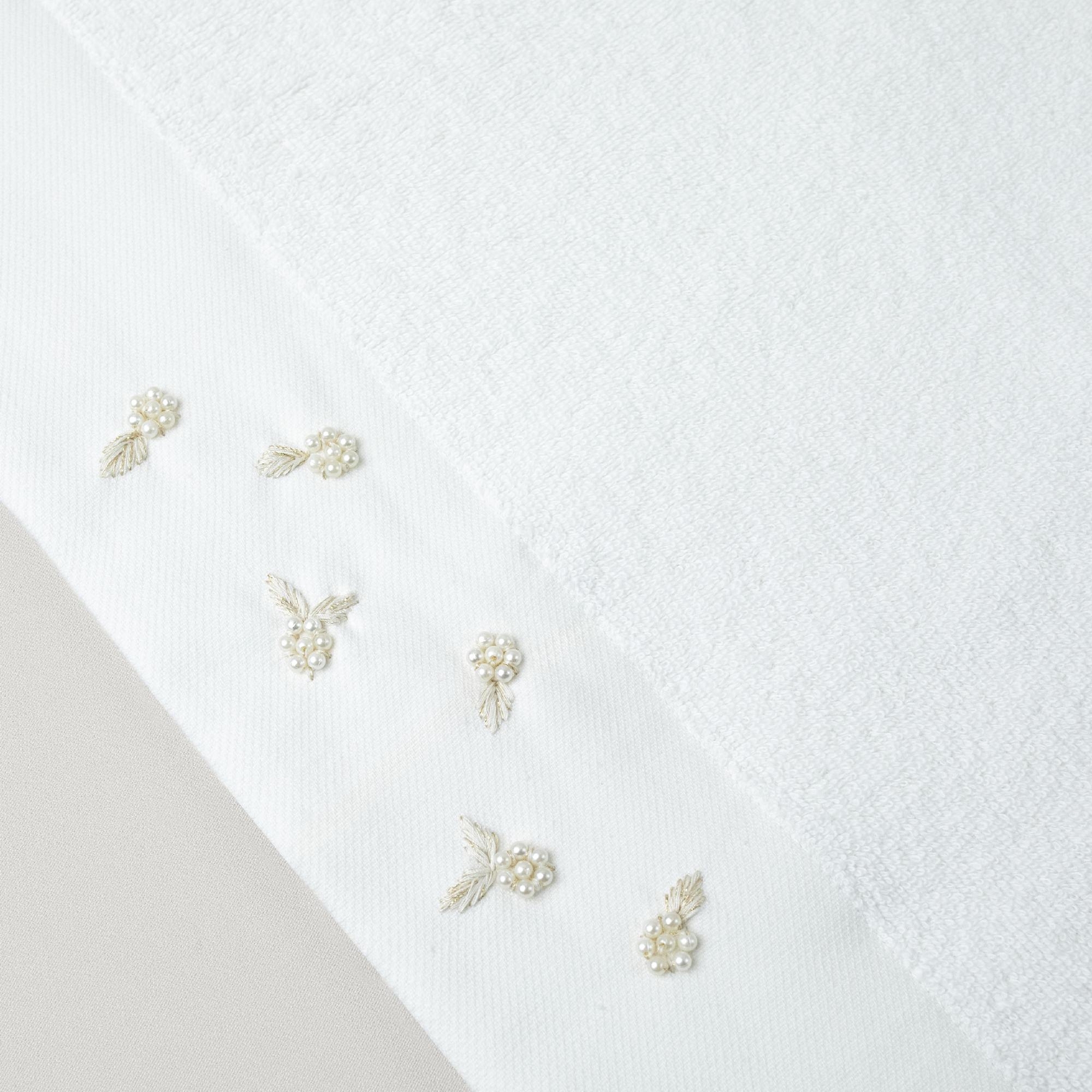 resm Linens Silvia Pamuk 50x85 Cm Yüz Havlusu Beyaz