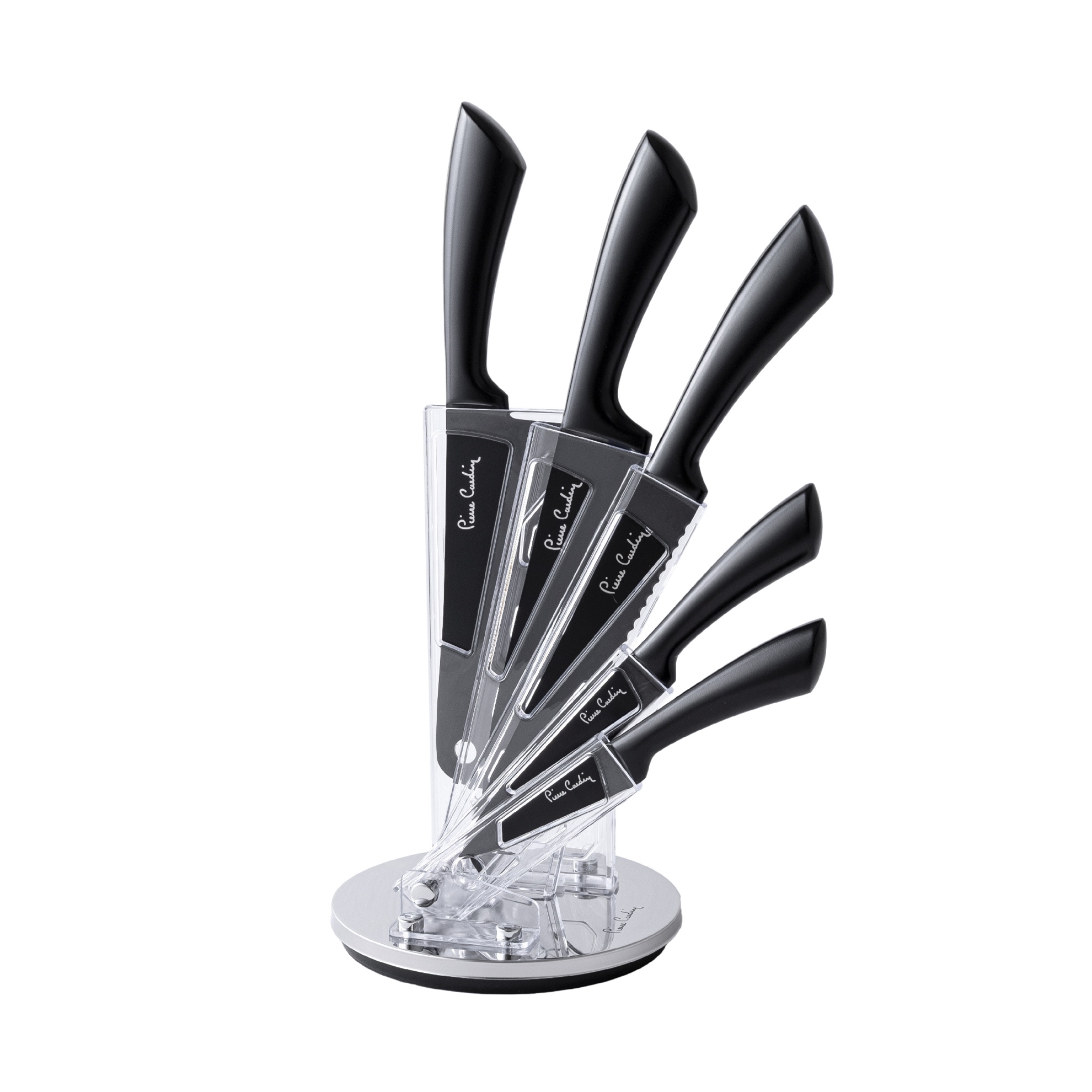 resm Pierre Cardin Alexa Black 6 Parça standlı Bıçak Seti