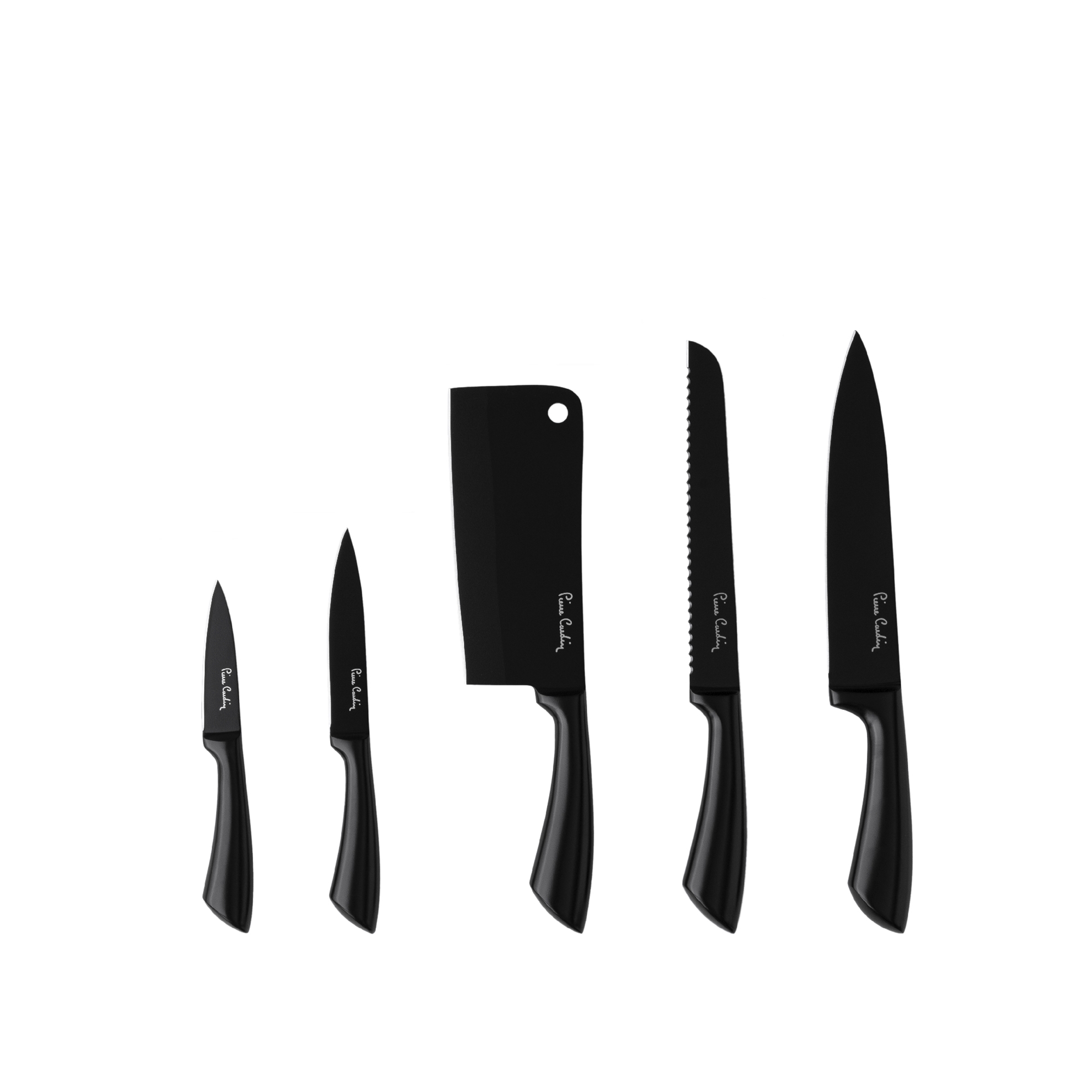 resm Pierre Cardin Alexa Black 6 Parça standlı Bıçak Seti
