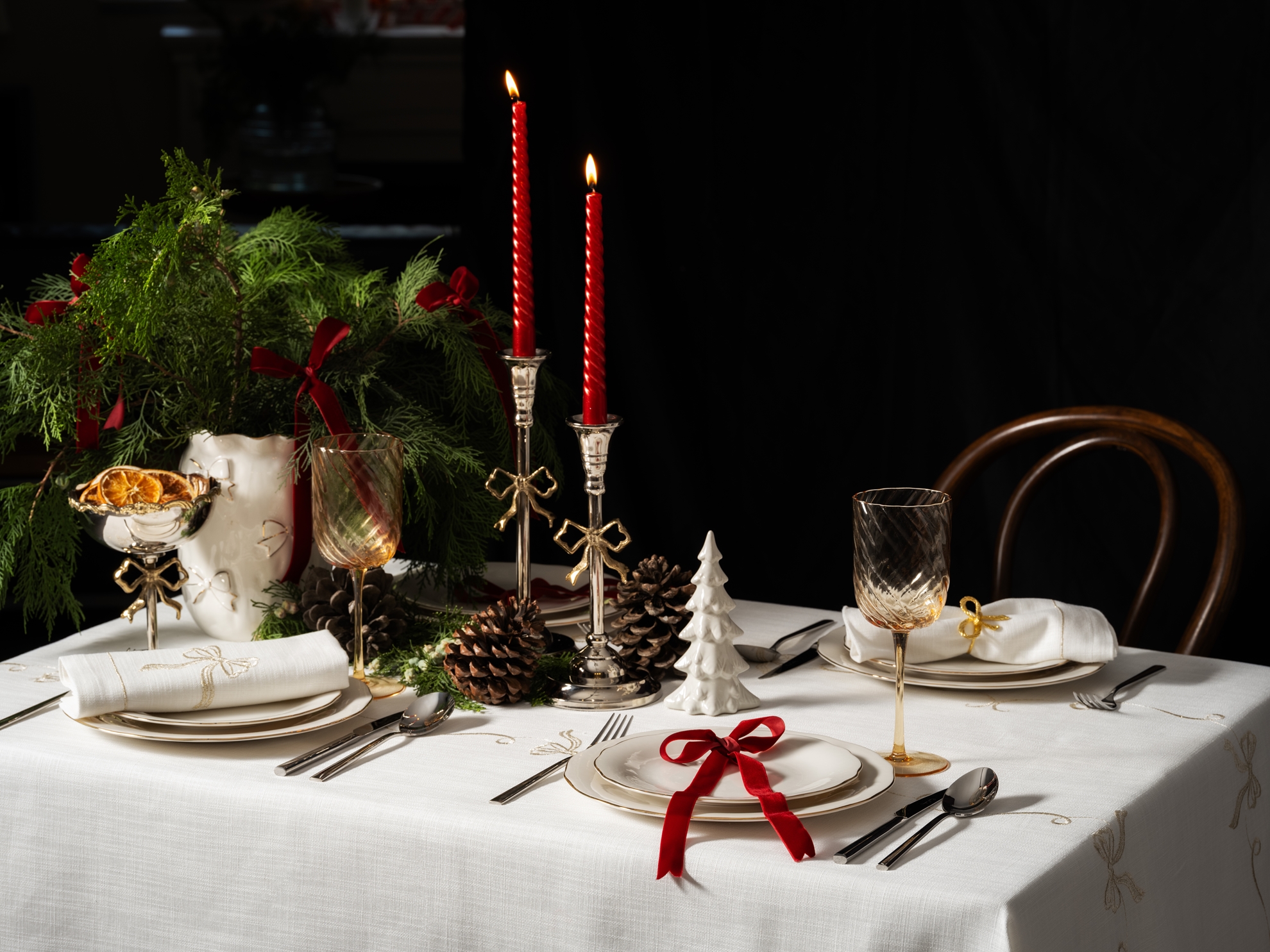 resm Linens Elegant Porselen Çukur Tabak 23 cm Gold