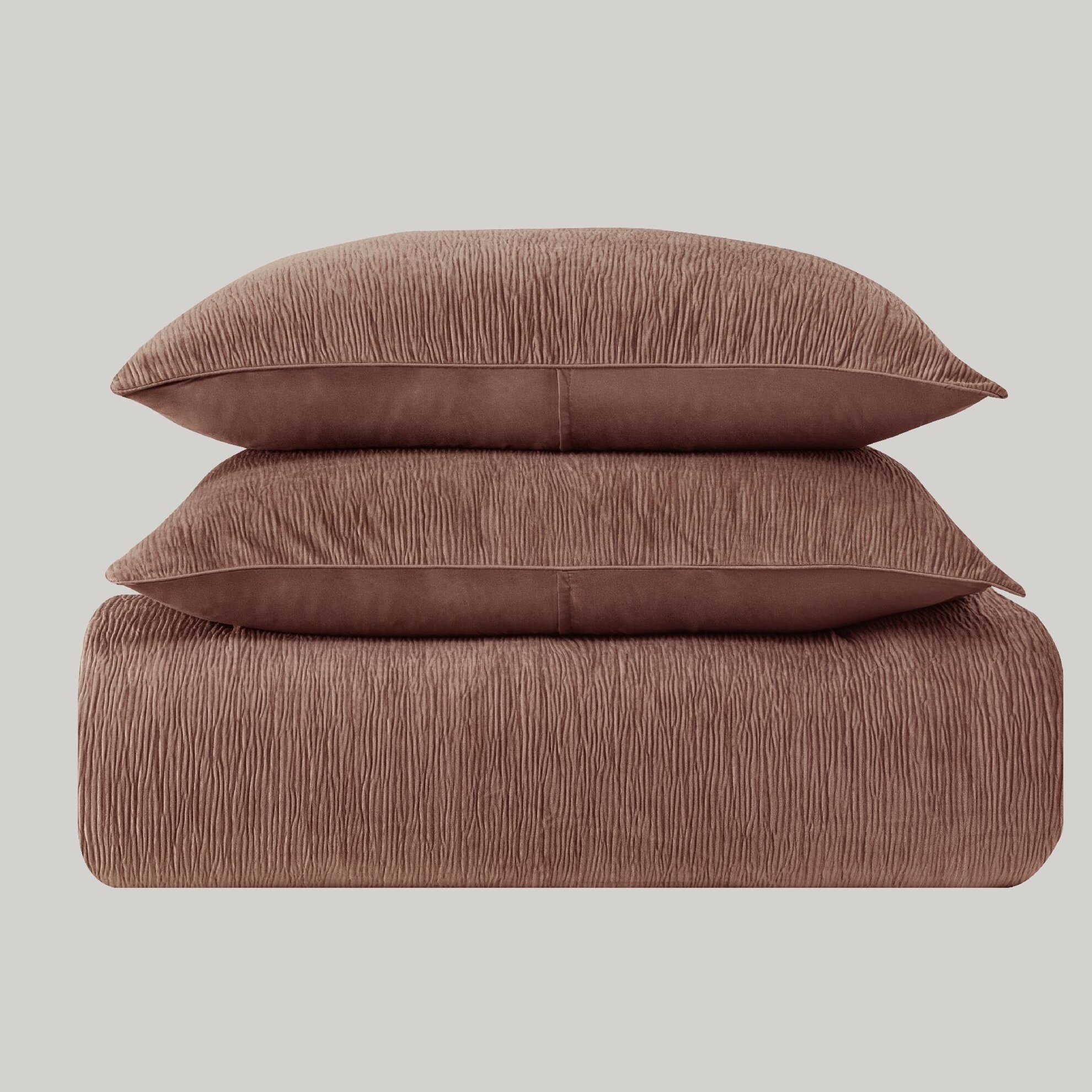 resm Linens Solven Çift Kişilik Yatak Örtüsü Seti Gül Kurusu