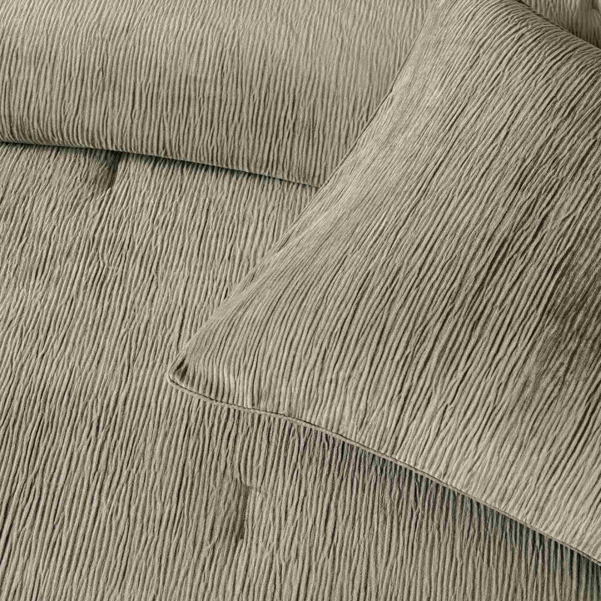 resm Linens Solven Çift Kişilik Yatak Örtüsü Seti Vizon