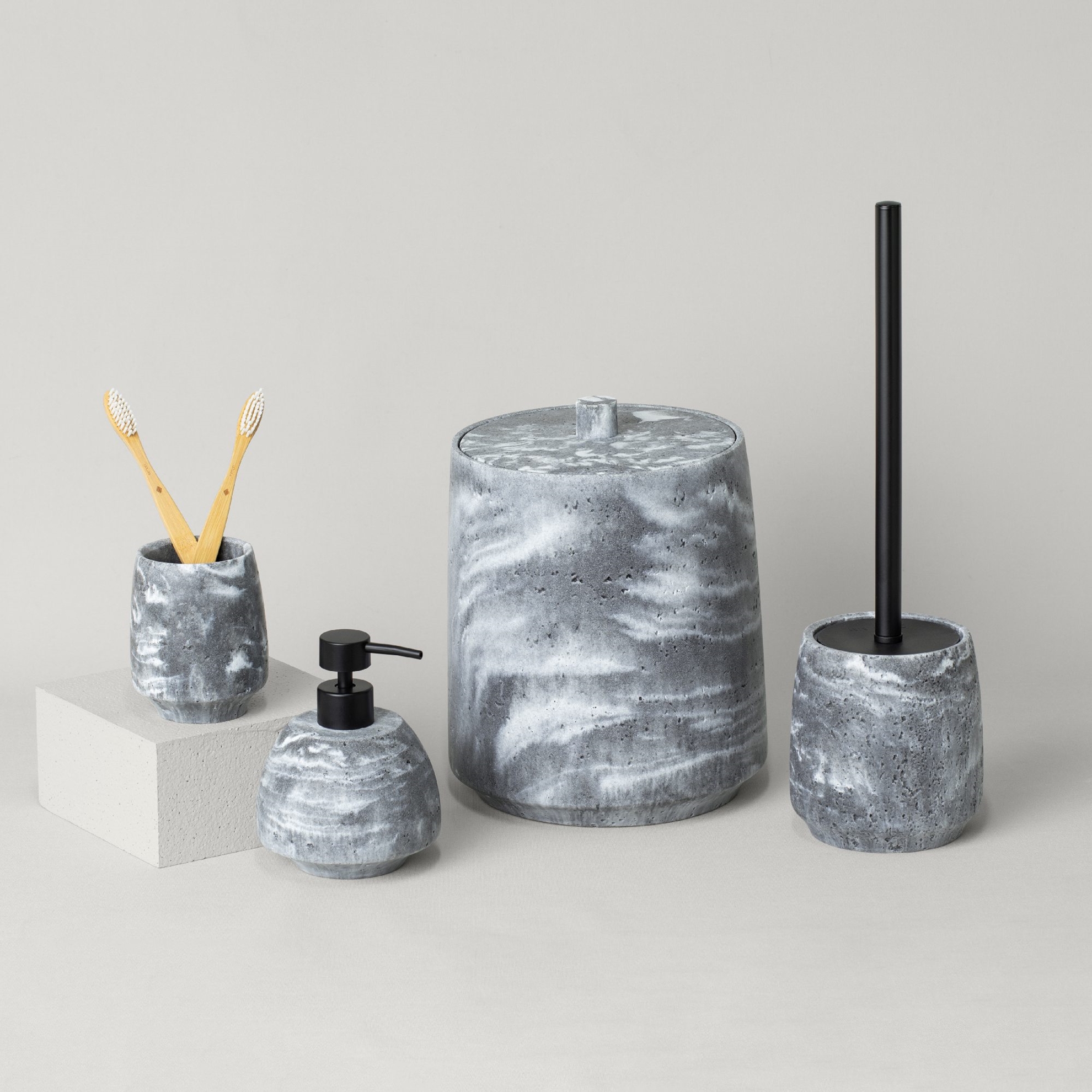 resm Linens Morio 11,1x14,1 cm Sıvı Sabunluk Gri