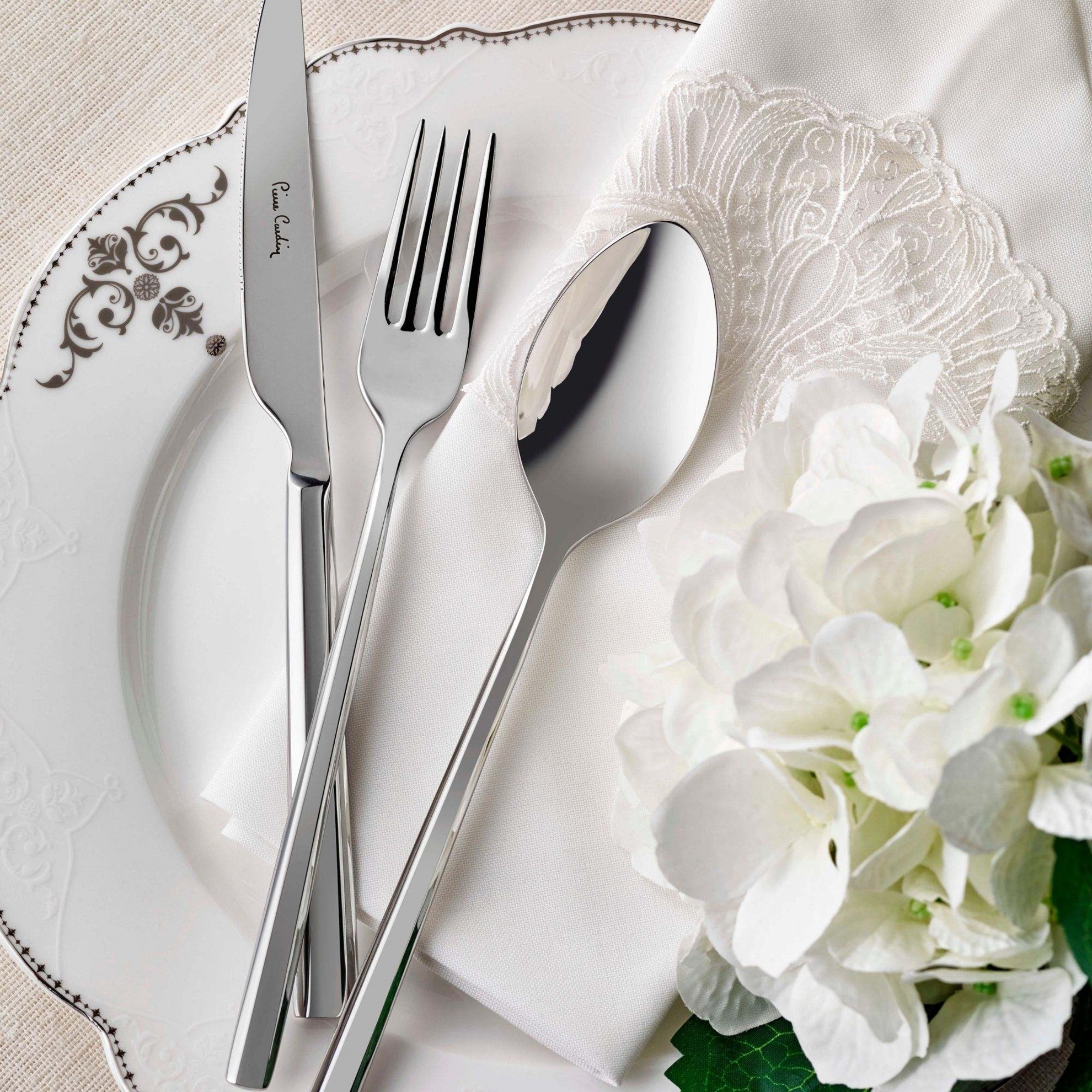 resm Pierre Cardin Saturn-2 84 Parça 12 Kişilik Çatal Bıçak Kaşık Seti