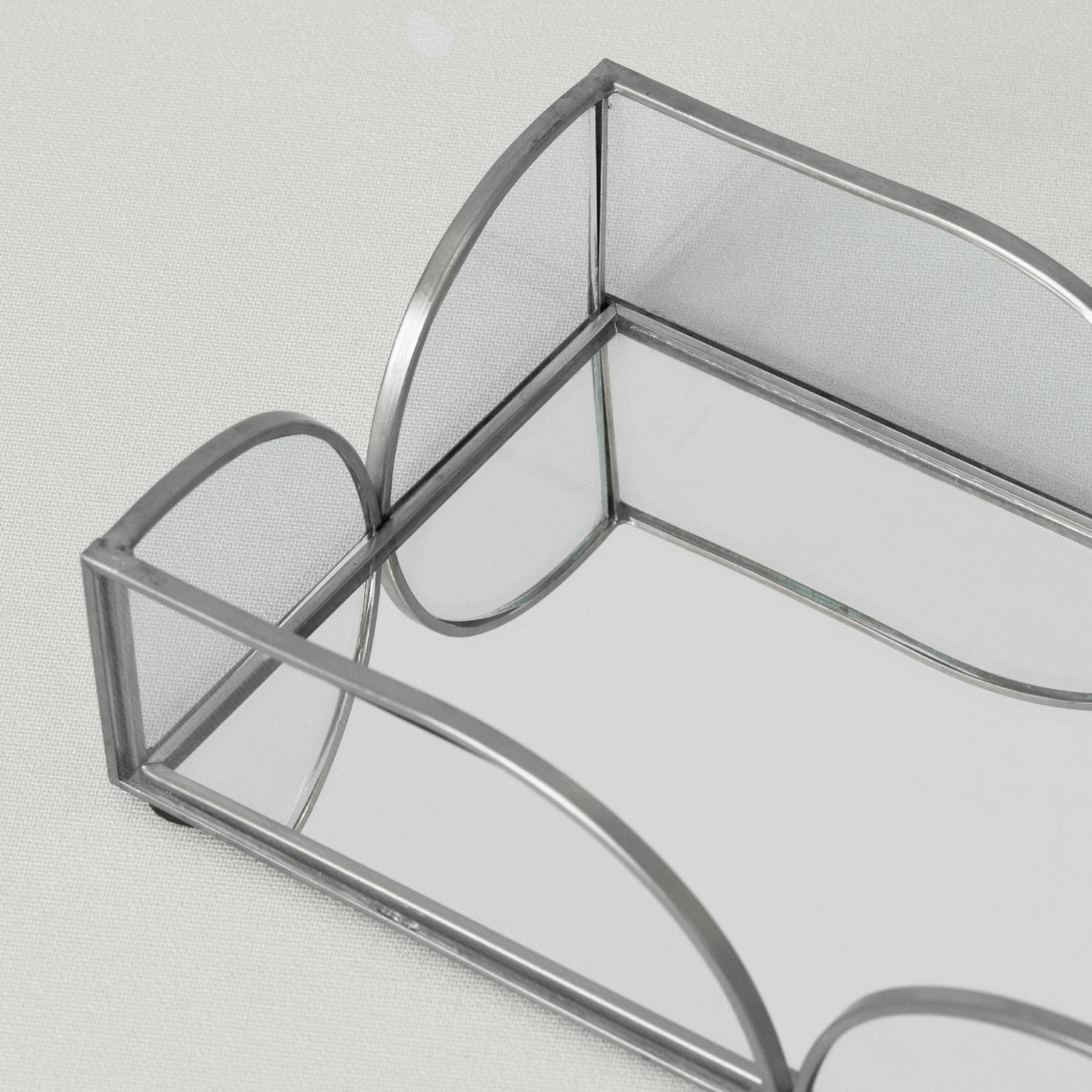 resm Linens Romilly 20x11 cm Tepsi Silver