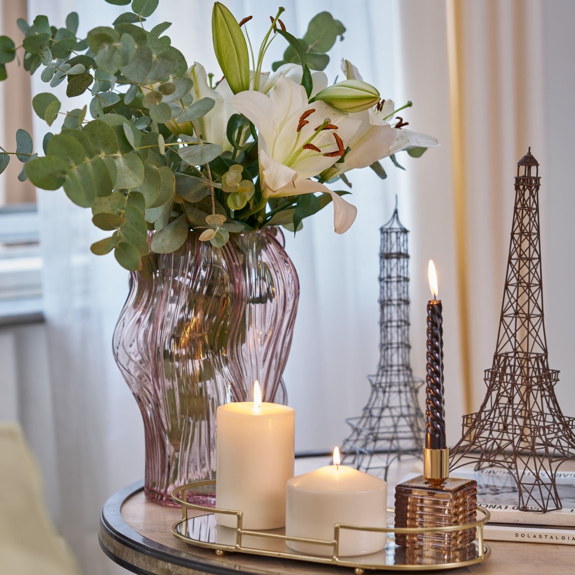 resm Linens Harriet 33,5x18 cm Tepsi Gold