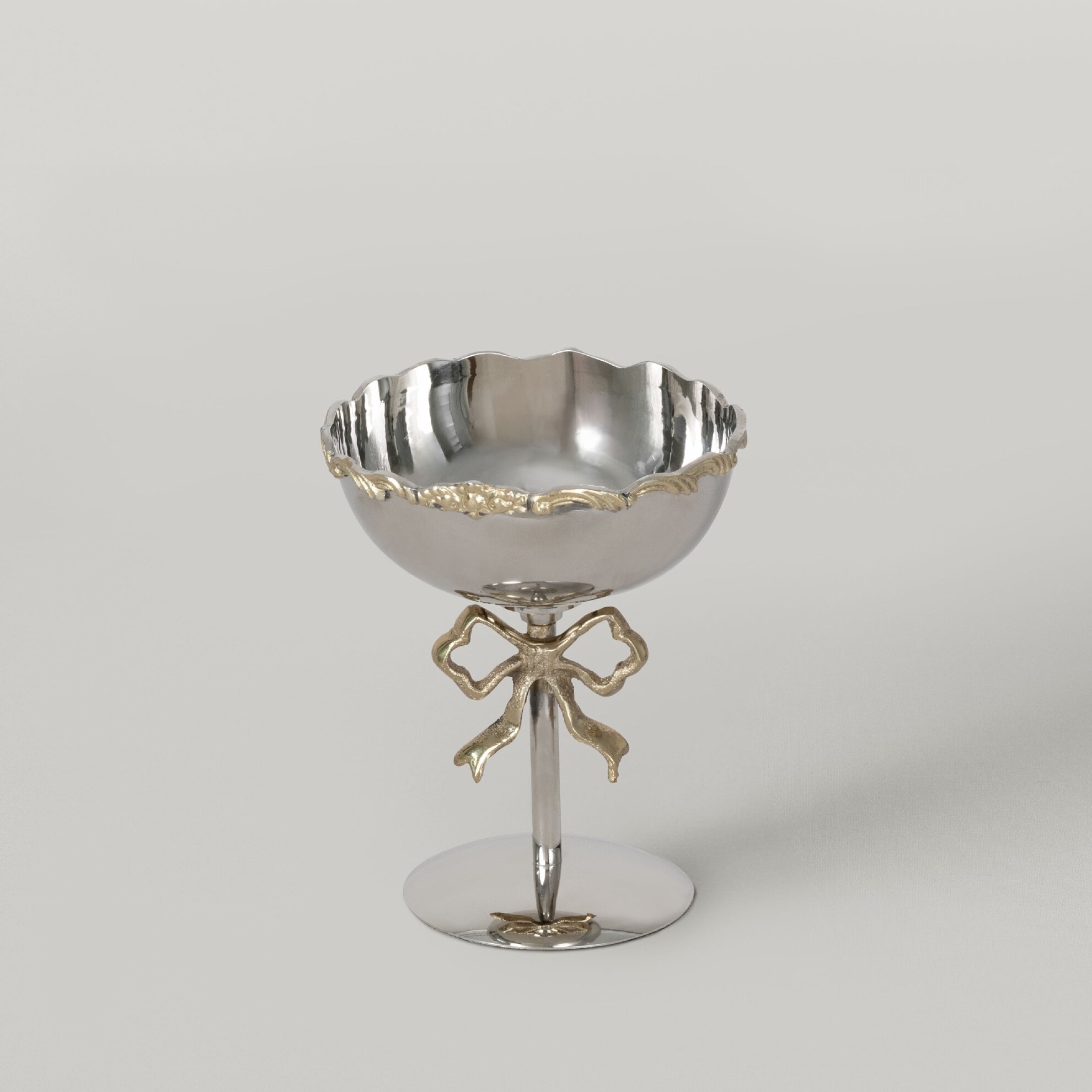 resm Linens Ribbon 13,25x13,25x16 cm Ayaklı Kase