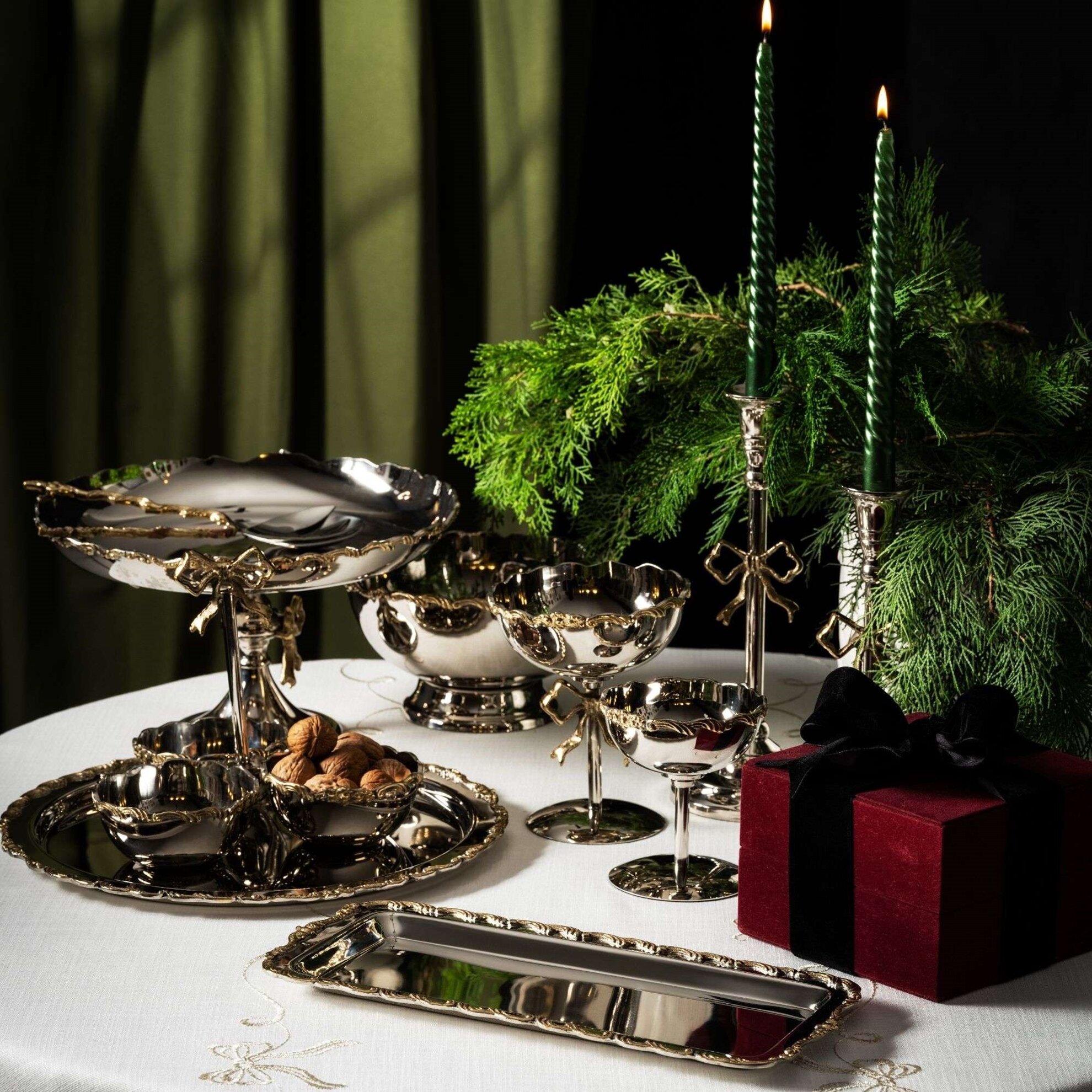 resm Linens Vintage 20,5x20,5x11 cm Ayaklı Kase