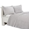 resm Linens Glace Tek Kişilik Yatak Örtüsü Seti Gri