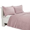 resm Linens Glace Tek Kişilik Yatak Örtüsü Seti Pembe