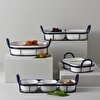 resm Linens Arlina Porselen-Metal 38,5x12,5x10 cm Sunum Seti