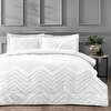 resm Linens Borneo Tek Kişilik Yatak Örtüsü Seti Beyaz