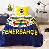 resm Lisanslı Fenerbahçe Stripe Tek Kişilik Yatak Örtüsü Seti