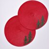 resm Linens Tree 2'li 38 cm Amerikan Servisi Kırmızı
