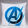 resm Lisanslı Avengers Logo Pamuk Tek Kişilik Çift Taraflı Nevresim Seti