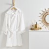 resm Linens Jayla Pamuk S/M Bornoz Beyaz