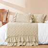 resm Linens Scarlett Standart Yatak Runner Seti Kahve