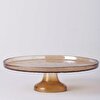 resm Linens Gleam Cam 32 cm Ayaklı Servis Amber