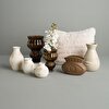 resm Linens Miley 11,5x11,5x11,5 cm Vazo Beyaz