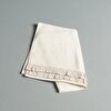 resm Linens Ruffle Bambu 50X85 cm Yüz Havlusu Ekru
