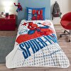 resm Taç Lisanslı Spiderman Web Tek Kişilik Pamuk Pike Takımı