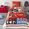 resm Taç Lisanslı Disney Cars Adventure Tek Kişilik Pamuk Pike Takımı