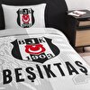 resm Taç Lisanslı Beşiktaş Soccer Tek Kişilik Pamuk Pike Takımı