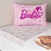 resm Taç Lisanslı Barbie Light Tek Kişilik Pamuk Pike Takımı