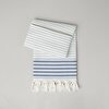 resm Linens Stripe Plaj Havlusu 90X170 cm Mavi