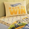 resm Taç Lisanslı Hot Wheels Winner Tek Kişilik Pamuk Nevresim Takımı