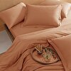 resm Linens Mix&Match Pamuk Saten Tek Kişilik Lastikli Çarşaf Turuncu