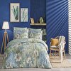 resm Linens Laima Pamuk Saten Çift Kişilik Nevresim Takımı Mavi