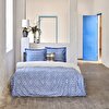resm Linens Allday Tuiren Pamuk Saten Çift Kişilik Nevresim Takımı Mavi