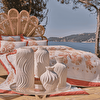 resm Linens Chiko 14x14x30,5 cm Vazo Beyaz