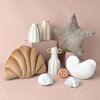 resm Linens Minella 11x11x22 cm Vazo Beyaz Mercan