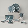 resm Linens Daphne Seramik 24 cm Sunum Tabağı Yeşil