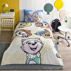 resm Taç Lisanslı Paw Patrol Cloud Tek Kişilik Pamuk Nevresim Takımı